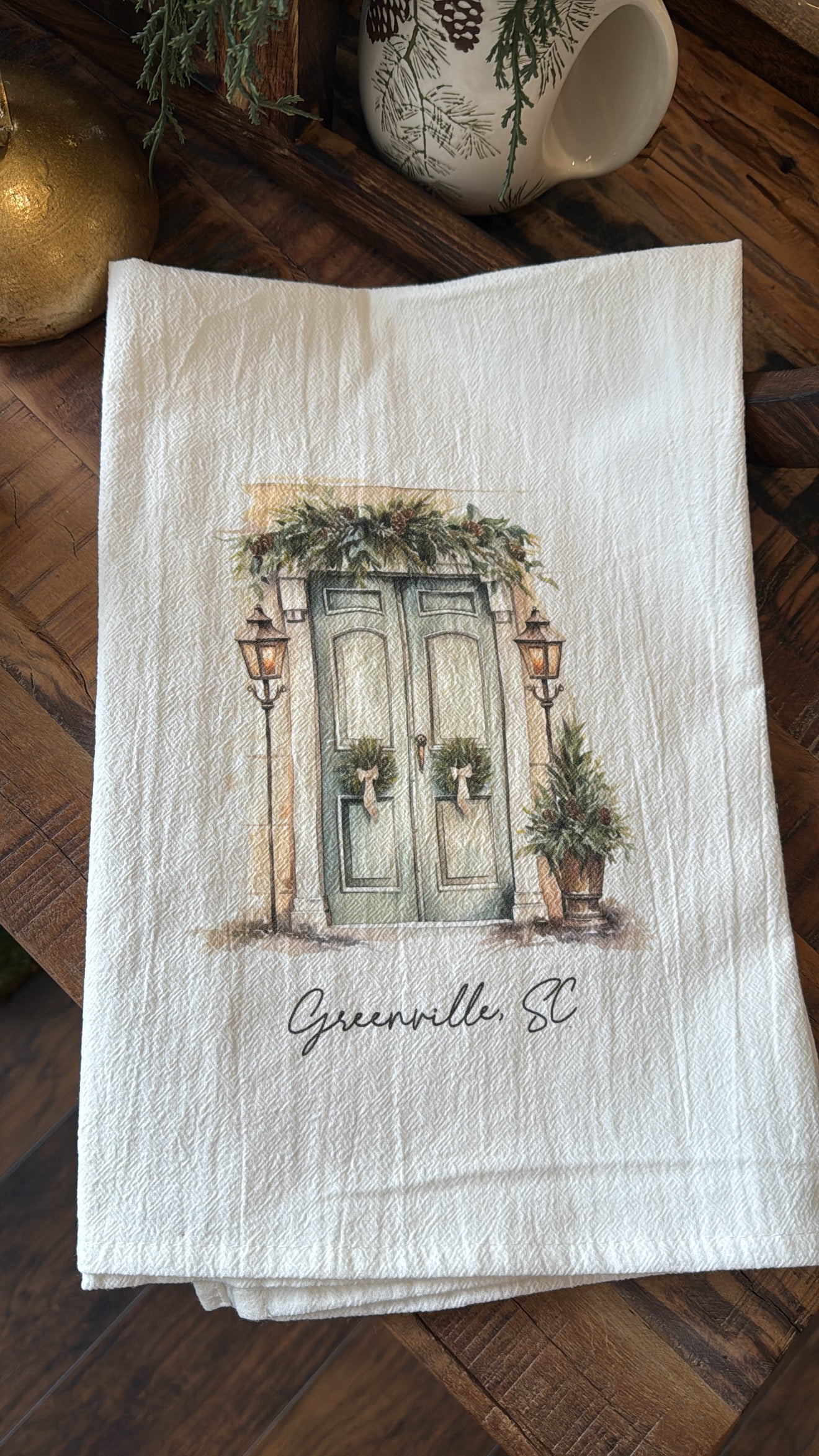 Greenville, SC Front Door Towel