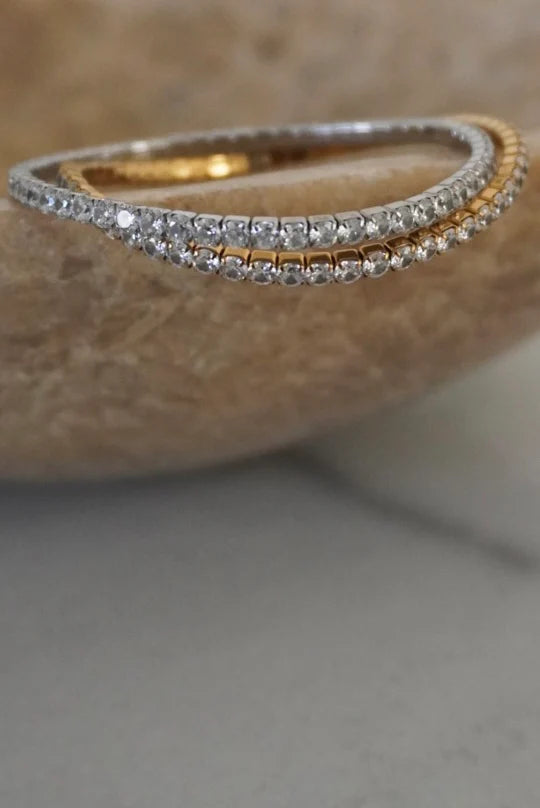Chansutt Pearls: Stretchy Tennis Bracelet