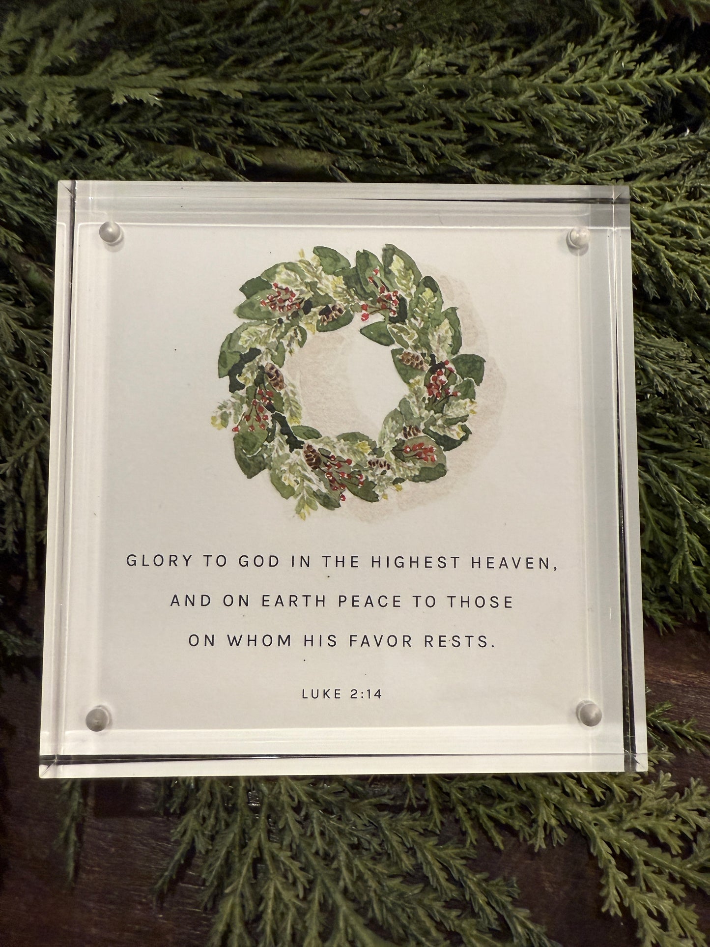 4x4 Acrylic Framed Scripture Card