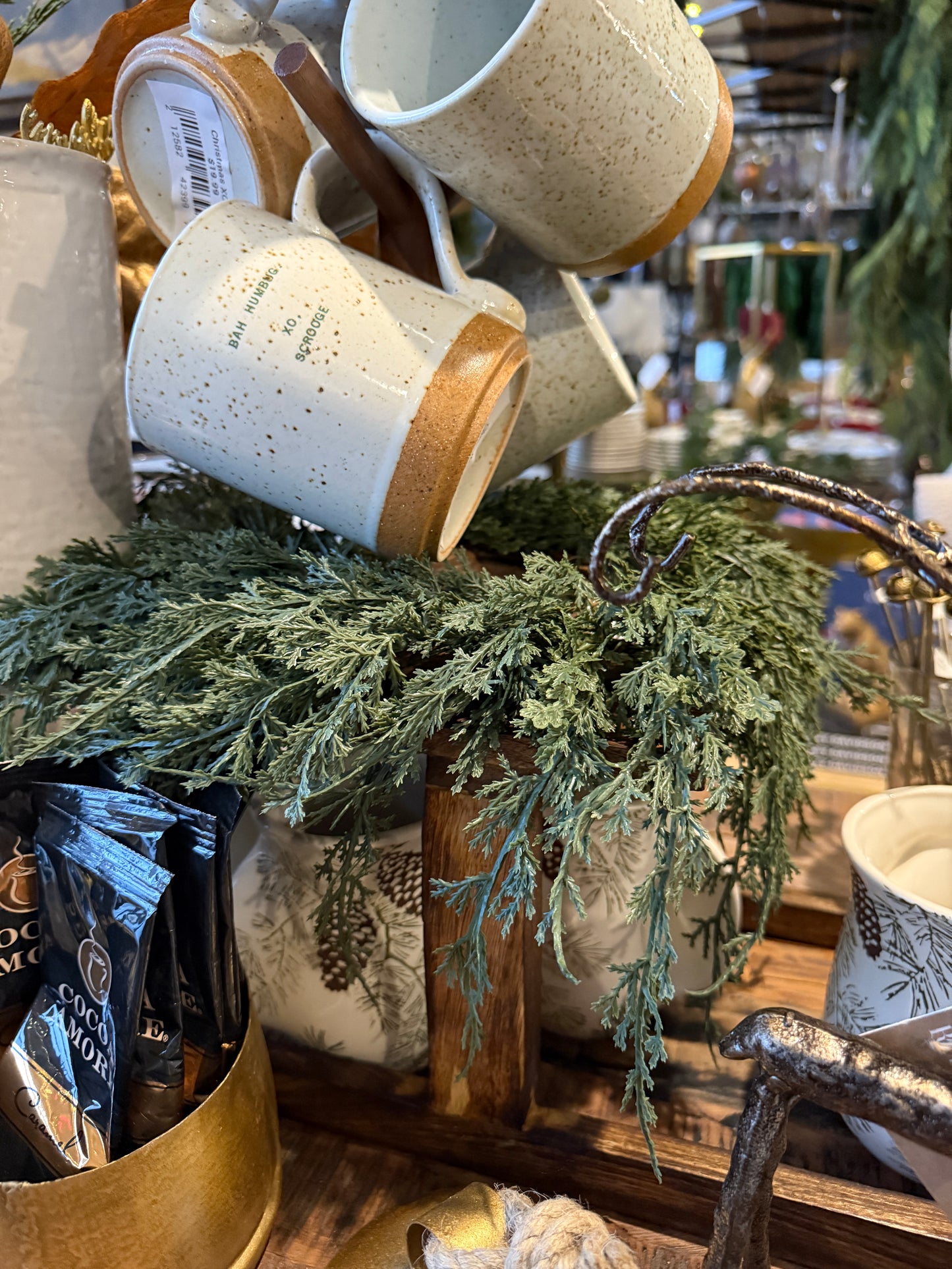 Large Juniper Candle Ring