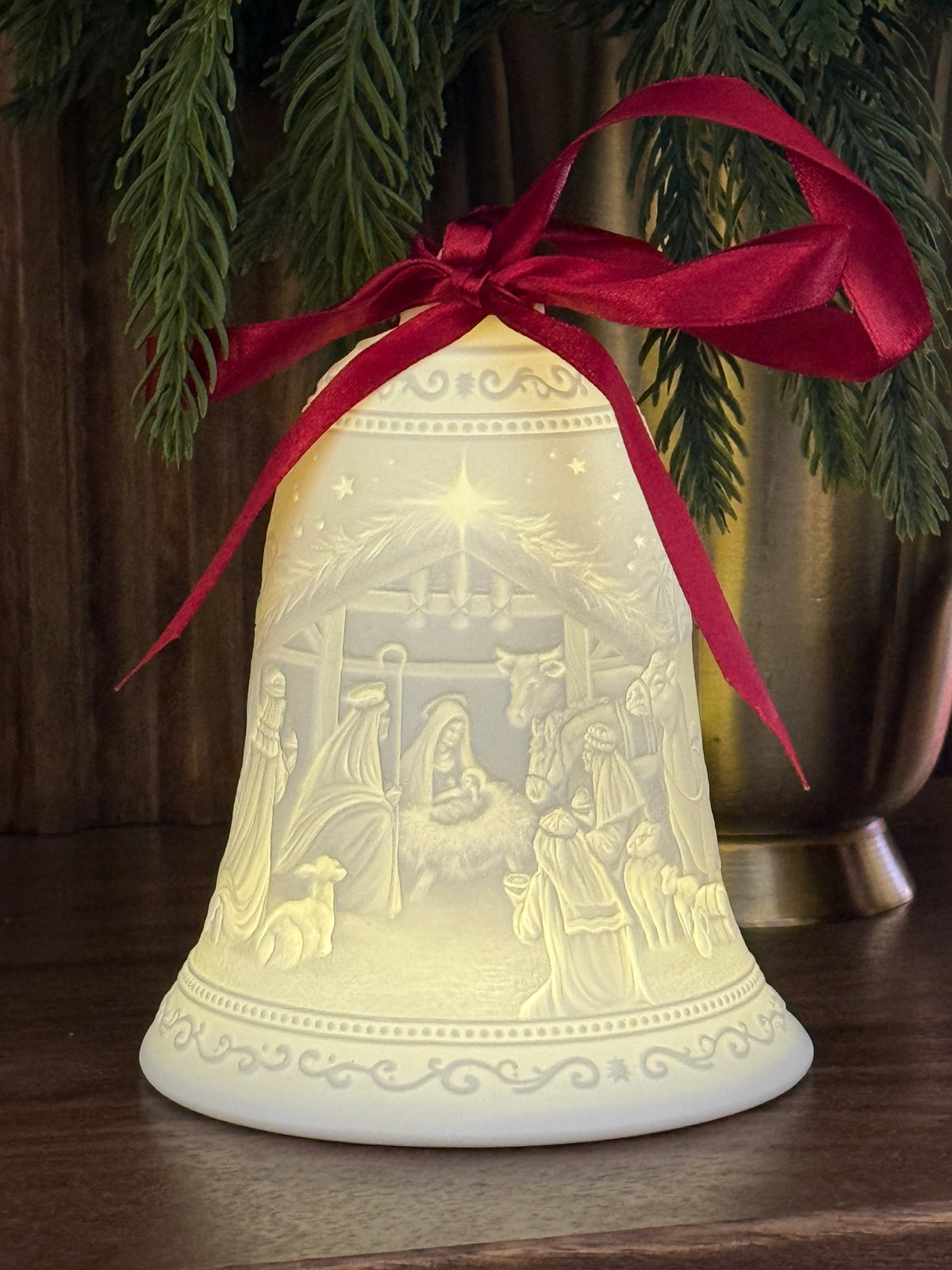 Nativity Porcelain Ornament