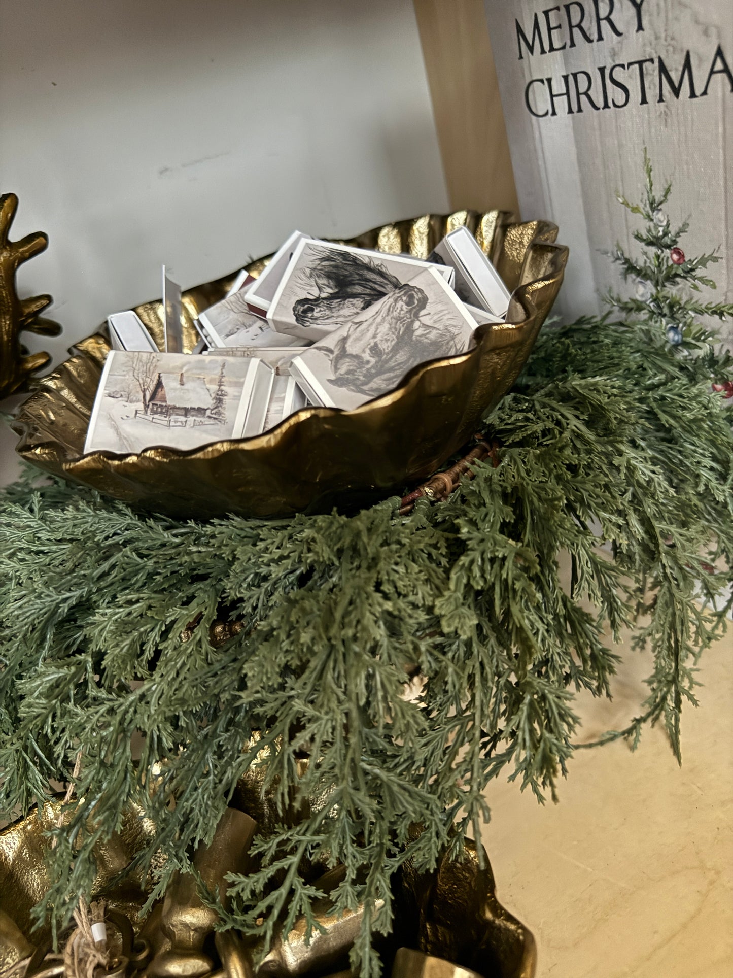 Large Juniper Candle Ring