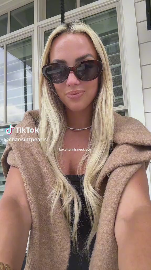 Chansutt Pearls: Luxe Gold Tennis Necklace